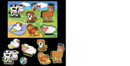 Farm Wooden Chunky Puzzle 7 Pcs