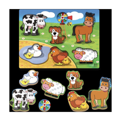 Farm Wooden Chunky Puzzle 7 Pcs