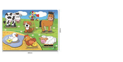 Farm Wooden Chunky Puzzle 7 Pcs