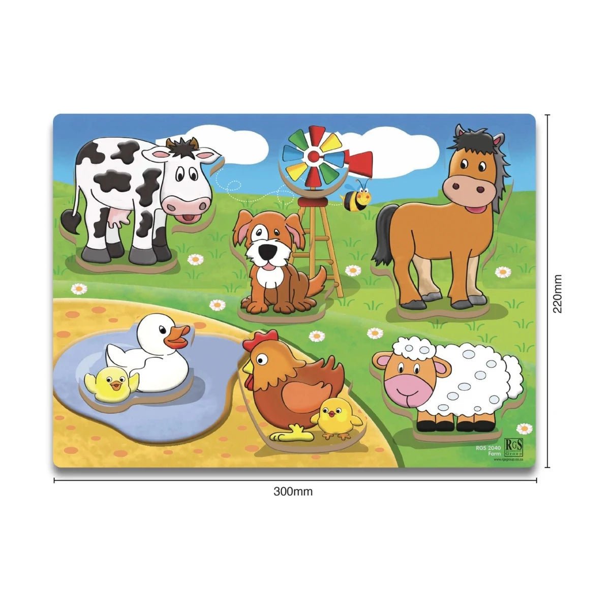 Farm Wooden Chunky Puzzle 7 Pcs