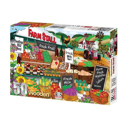 Farm Stall Wooden Puzzle 50Pcs