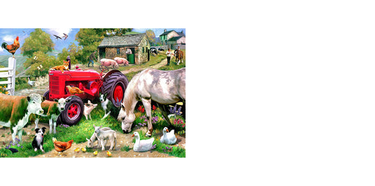 Farmyard Wooden Jigsaw Puzzle 24 Pcs