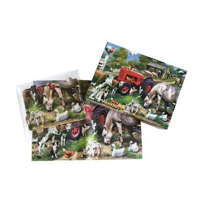 Farmyard Wooden Jigsaw Puzzle 24 Pcs