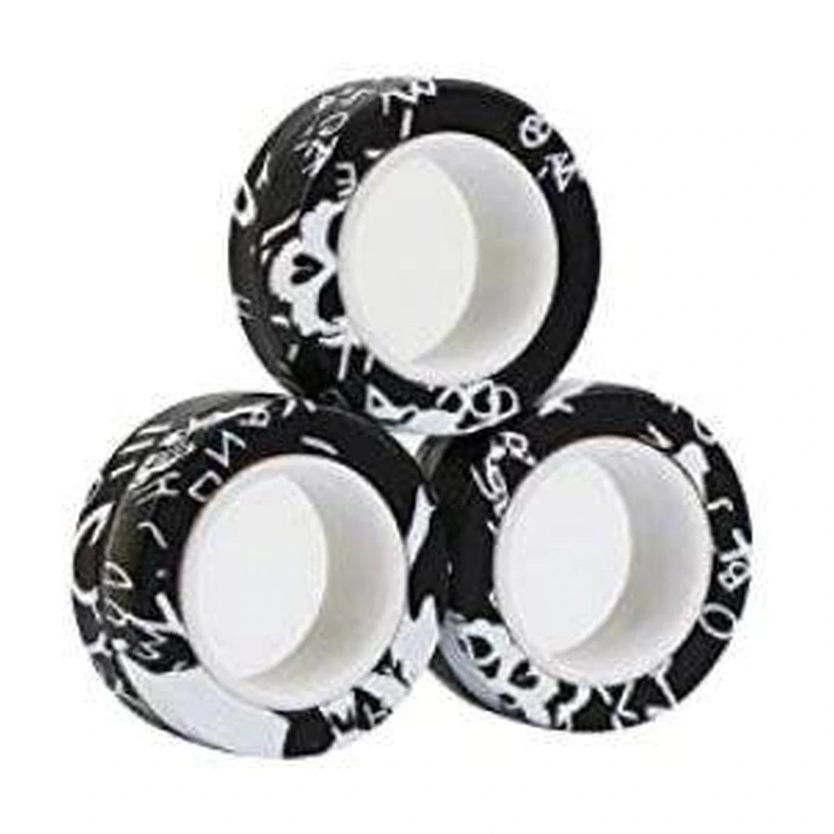 Magnetic Fidget Rings 3 Piece Set- Stress Relief, Focus &Finger Tricks ...