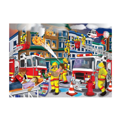Fire Fighters Wooden Puzzle 63Pcs