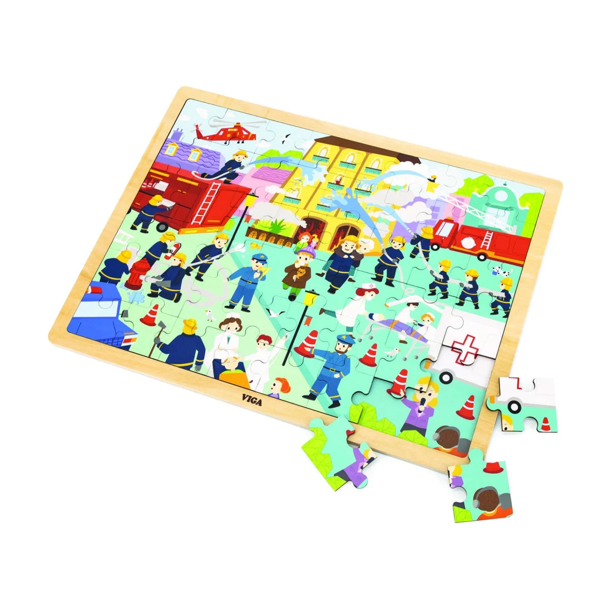 Viga Fire Fighters Puzzle 48Pcs