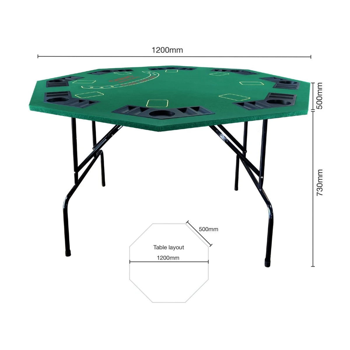 oldable 8 player octagonal poker table dimensions and size guide for home game nights