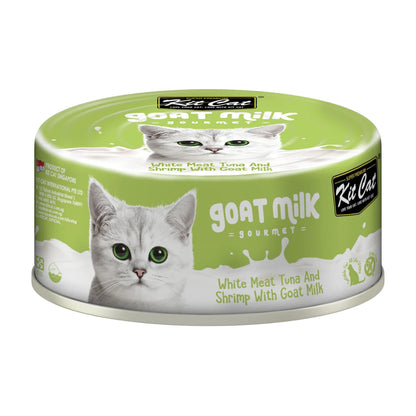 Kit Cat Goat Milk Gourmet Tuna & Shrimp Wet Cat Food 24 × 80g