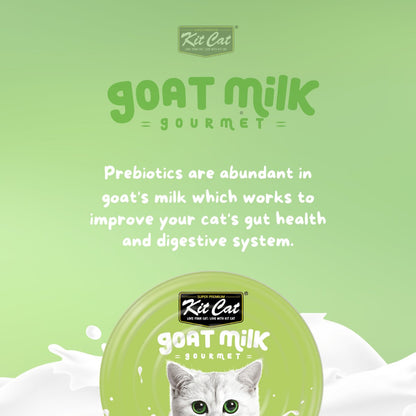 Kit Cat Goat Milk Gourmet Tuna & Shrimp Wet Cat Food 24 × 80g