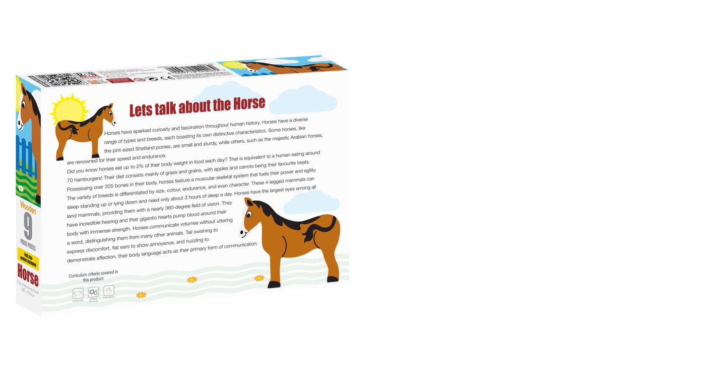 Horse Puzzle 9 Pcs