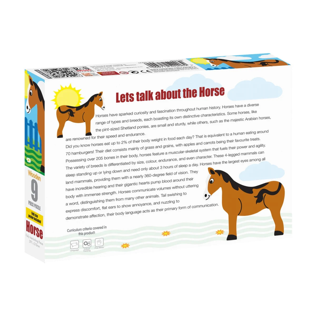 Horse Puzzle 9 Pcs