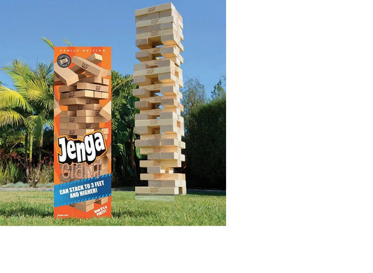 Afrishon World Giant Wooden Stacking Tower Game – 54 Blocks