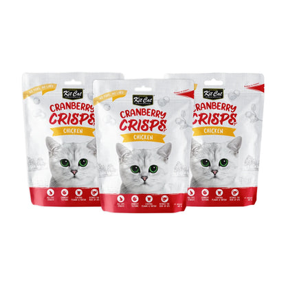 Kit Cat Cranberry Crisps Chicken Cat Treats 3 x 60g