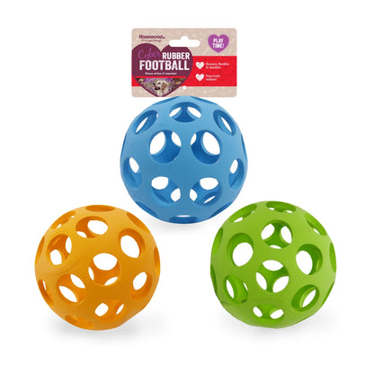 Rosewood Cyber Lattice Football – Rubber Dog Ball