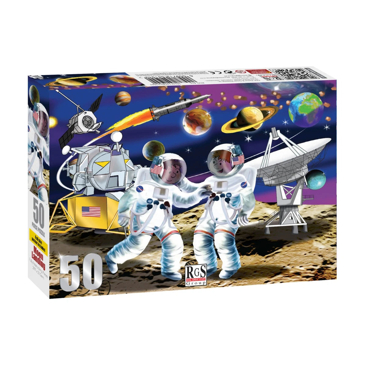 Moon Landing Wooden Puzzle 50Pcs