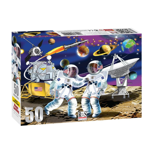 Moon Landing Wooden Puzzle 50Pcs