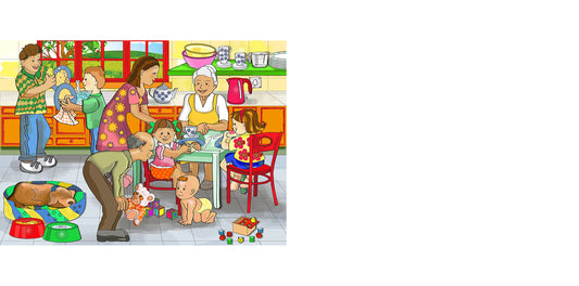 My Family Wooden Jigsaw Puzzle 24Pcs