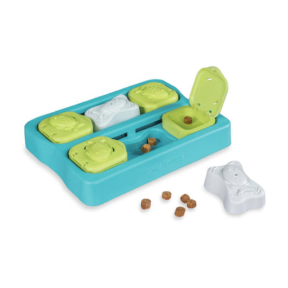 Nina Ottosson Kitty Cube Level 2 cat puzzle feeder with hidden treat compartments