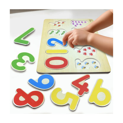 Numbers Wooden Tray Puzzle 10 Pcs