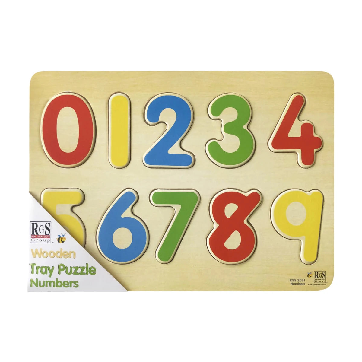 Numbers Wooden Tray Puzzle 10 Pcs