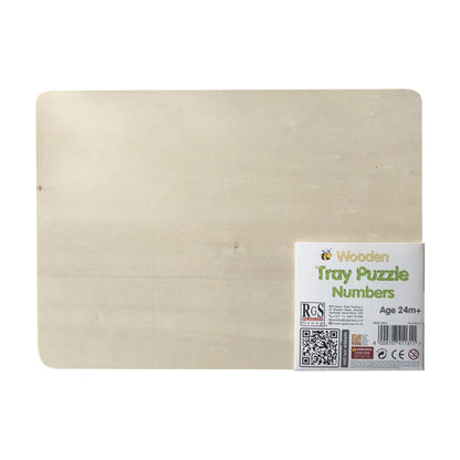 Numbers Wooden Tray Puzzle 10 Pcs