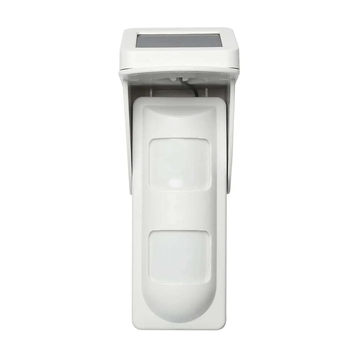 Outdoor solar wireless PIR motion sensor 433MHz IP65 pet immune up to 25kg for alarm systems front view