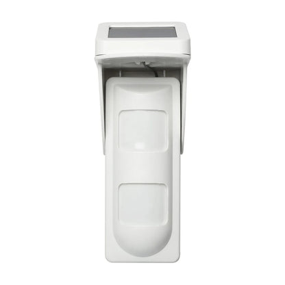Outdoor solar wireless PIR motion sensor 433MHz IP65 pet immune up to 25kg for alarm systems front view
