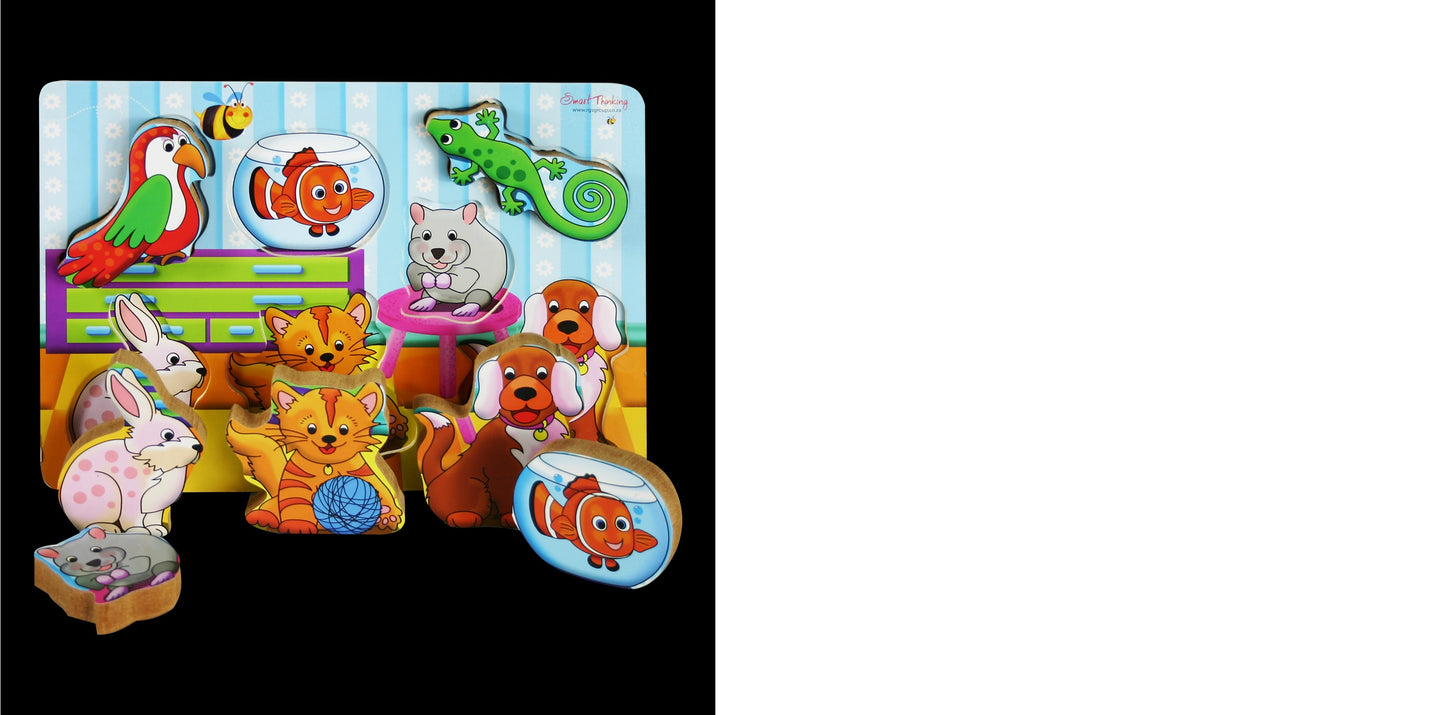 Pets Wooden Chunky Puzzle 7 Pcs