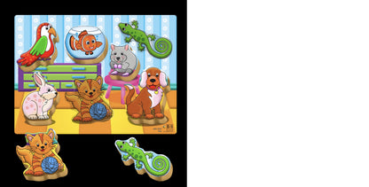 Pets Wooden Chunky Puzzle 7 Pcs