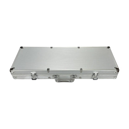 aluminium poker chip carry case for 500pc poker set, closed storage case with handle