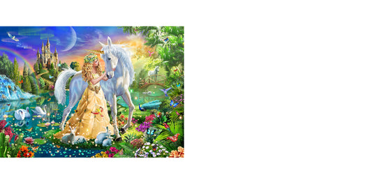 Princess and Unicorn Wooden Puzzle 100Pcs
