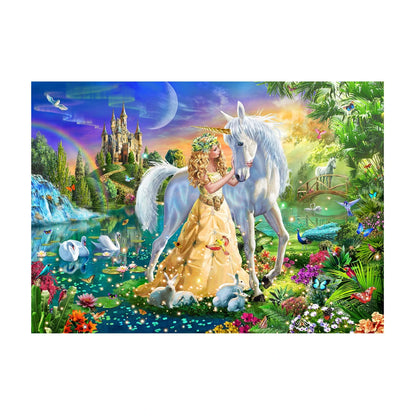 Princess and Unicorn Wooden Puzzle 100Pcs