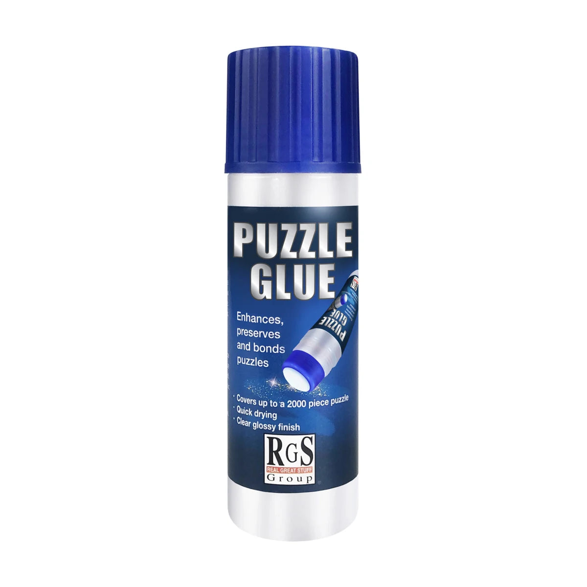 Clear puzzle glue 120ml bottle for sealing completed jigsaw puzzles up to 2000 pieces