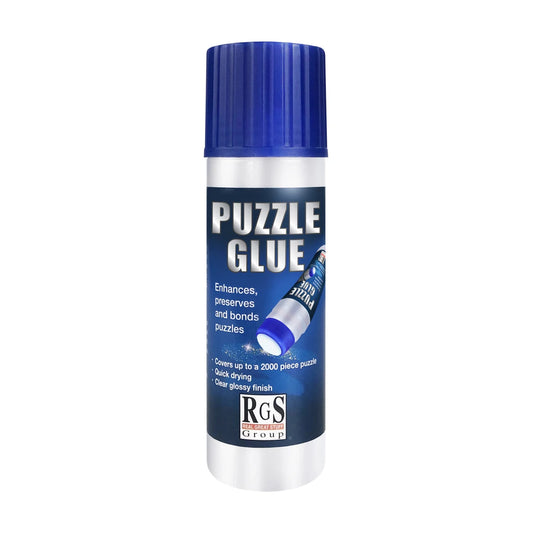 Clear puzzle glue 120ml bottle for sealing completed jigsaw puzzles up to 2000 pieces