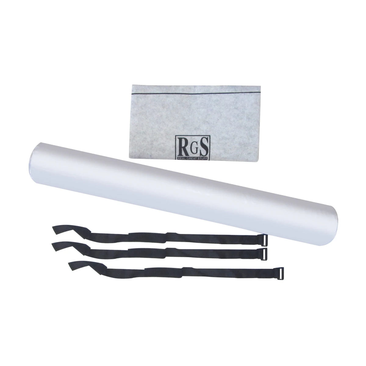 Jigsaw puzzle roll up mat set with inflatable tube and straps on white background