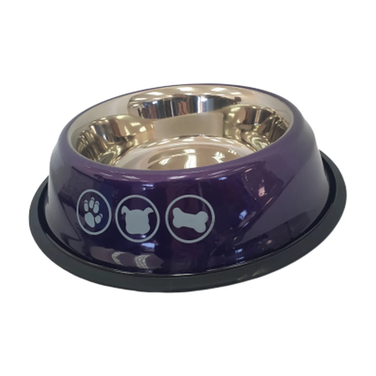 S Shape Stainless Steel Pet Bowl – 945 ml