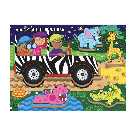 Safari Wooden Chunky Puzzle 12 Pcs