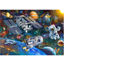 Space Station Wooden Puzzle 63Pcs