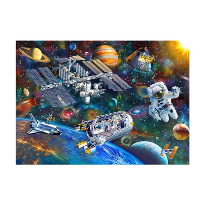 Space Station Wooden Puzzle 63Pcs