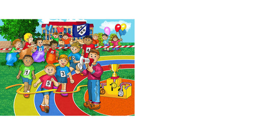 Sports Day Wooden Jigsaw Puzzle 48 Pcs