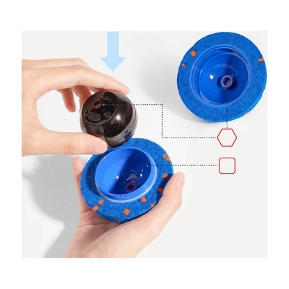 Placing the motor core into the outer shell for Cheerble Wicked Ball AIR