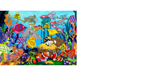 Underwater Wooden Jigsaw Puzzle 24 Pcs