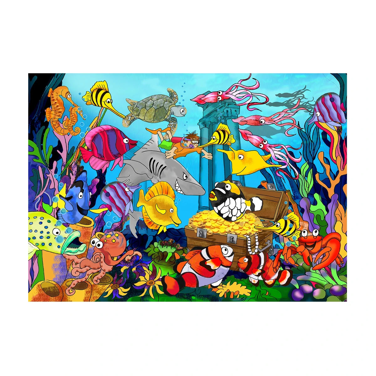 Underwater Wooden Jigsaw Puzzle 24 Pcs