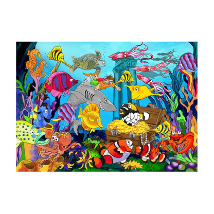 Underwater Wooden Jigsaw Puzzle 24 Pcs