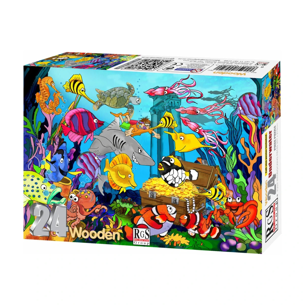 Underwater Wooden Jigsaw Puzzle 24 Pcs