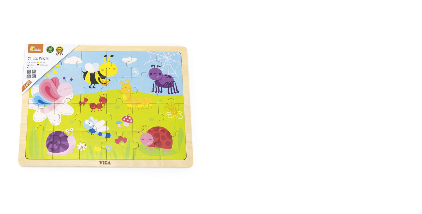 Viga Insects Puzzle 24Pcs