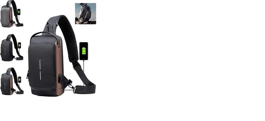 Afrishon Waterproof Anti-Theft Crossbody Shoulder Backpack