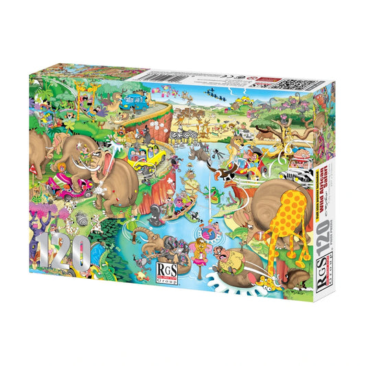 Wild African Safari Puzzle 120Pcs