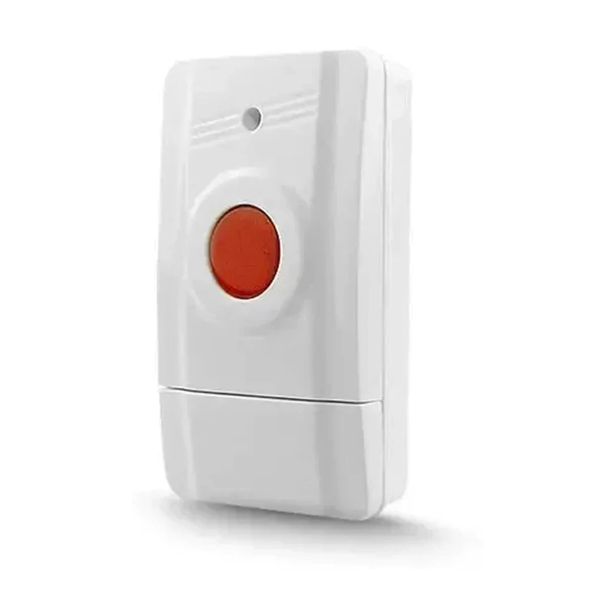 Wireless emergency SOS panic button 433MHz for alarm systems GT10WC angled view compact design
