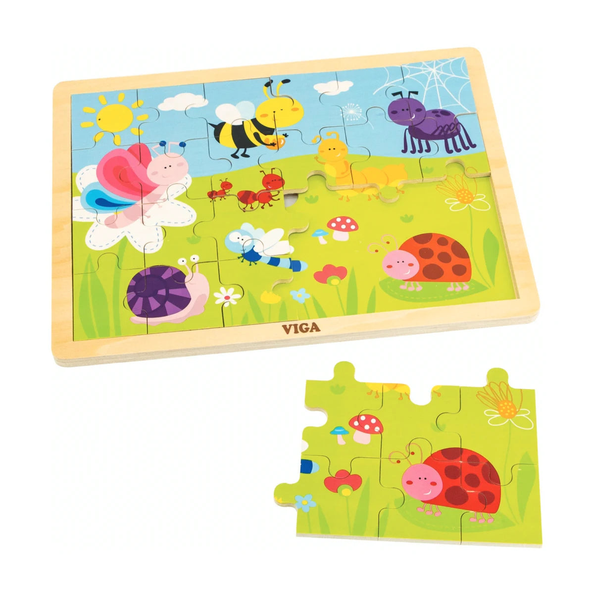 Viga Insects Puzzle 24Pcs